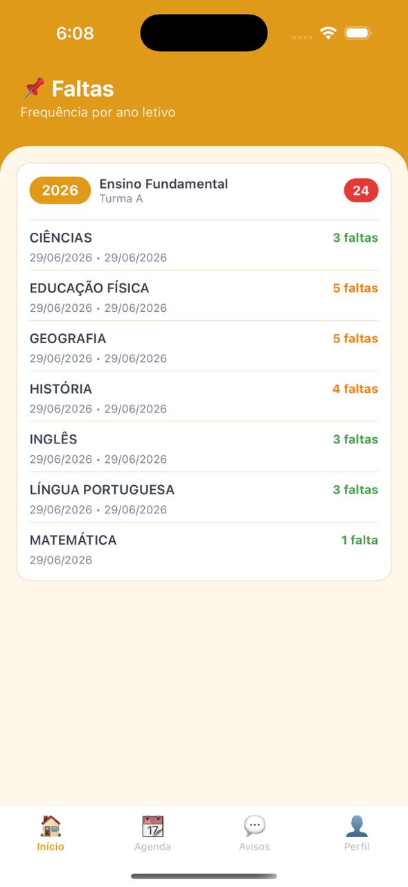 Faltas Registradas — iOS