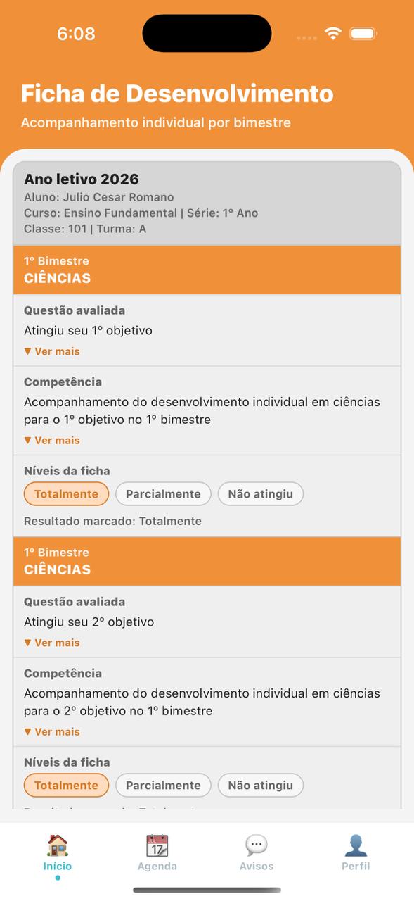 Ficha de Acompanhamento Individual — iOS