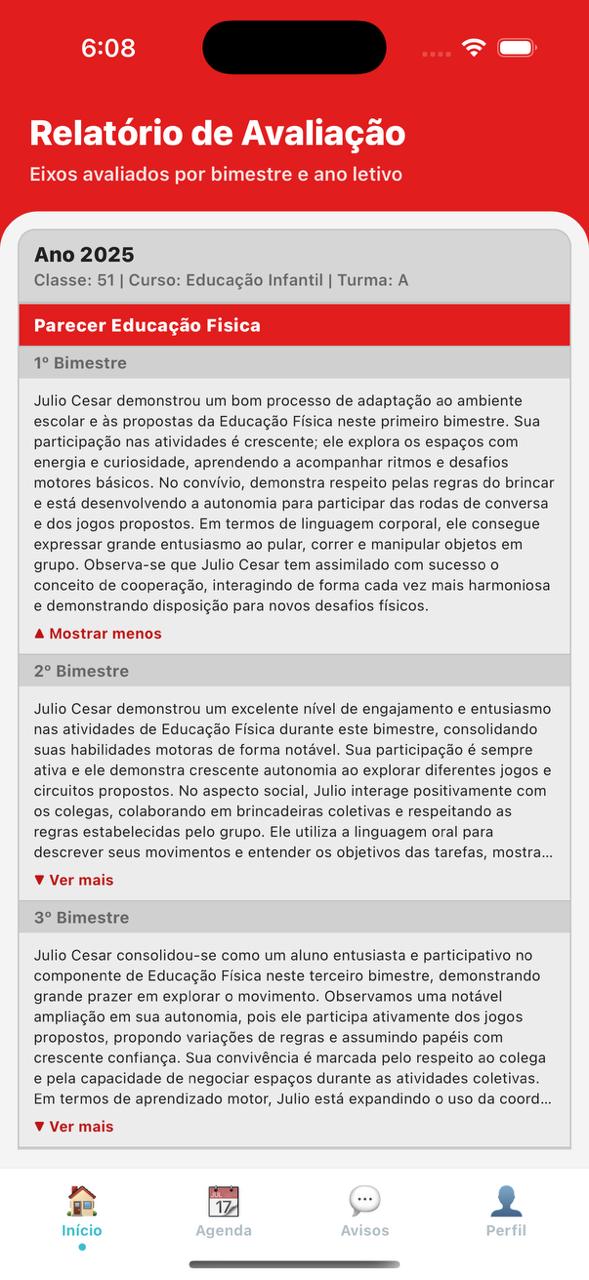 Parecer Descritivo — iOS